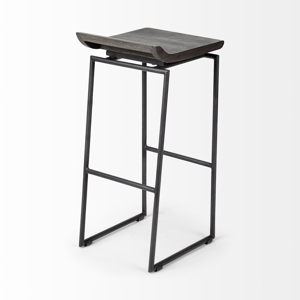 Givens Wood Seat Stool