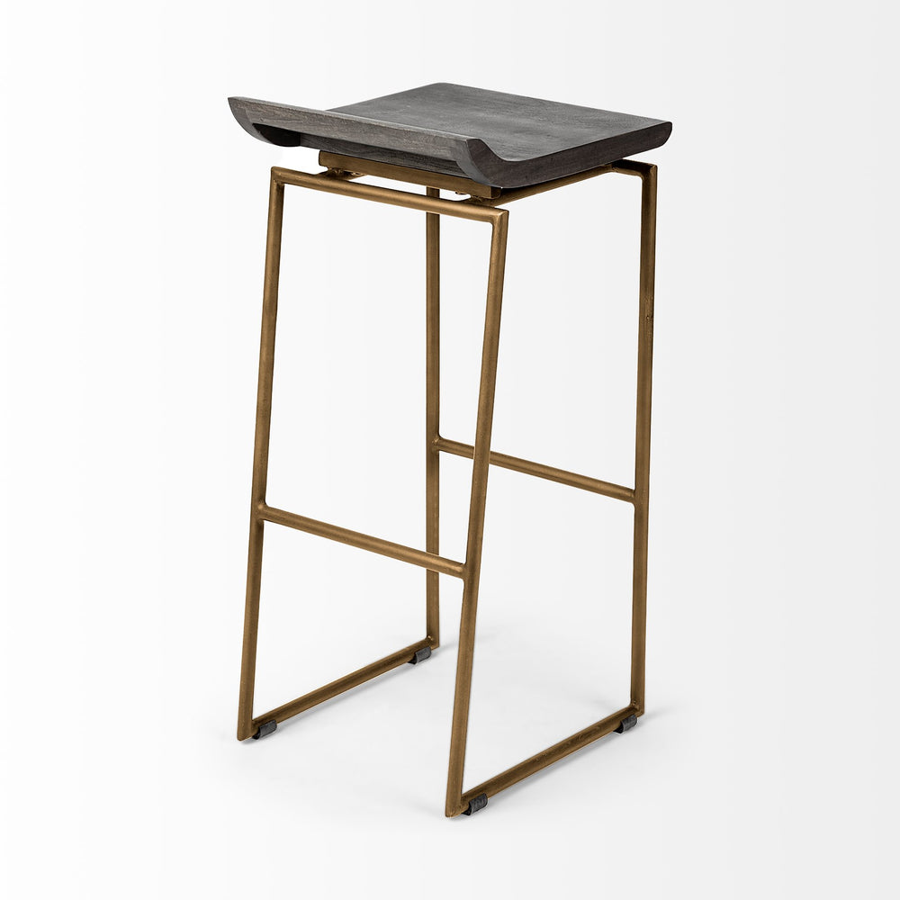 Givens Wood Seat Stool