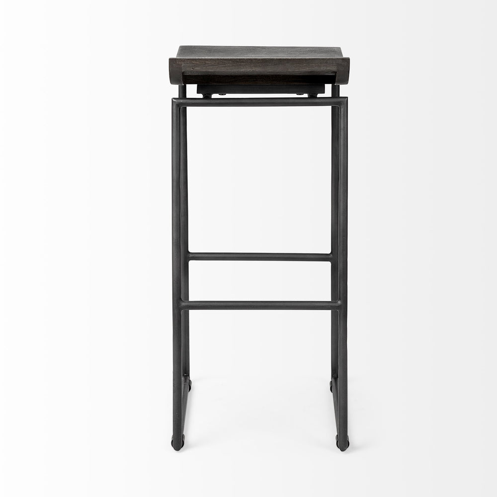 Givens Wood Seat Stool