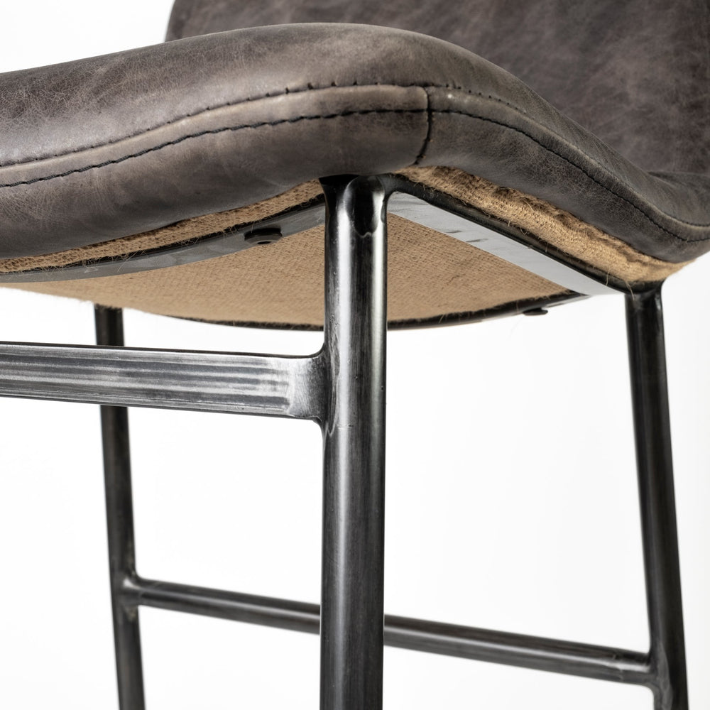 Tabouret de bar/comptoir en cuir Kavalan