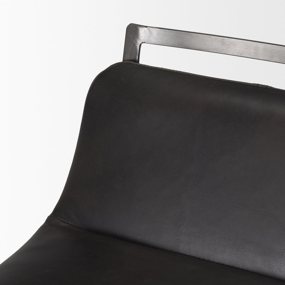 Tabouret de bar/comptoir en cuir Kavalan