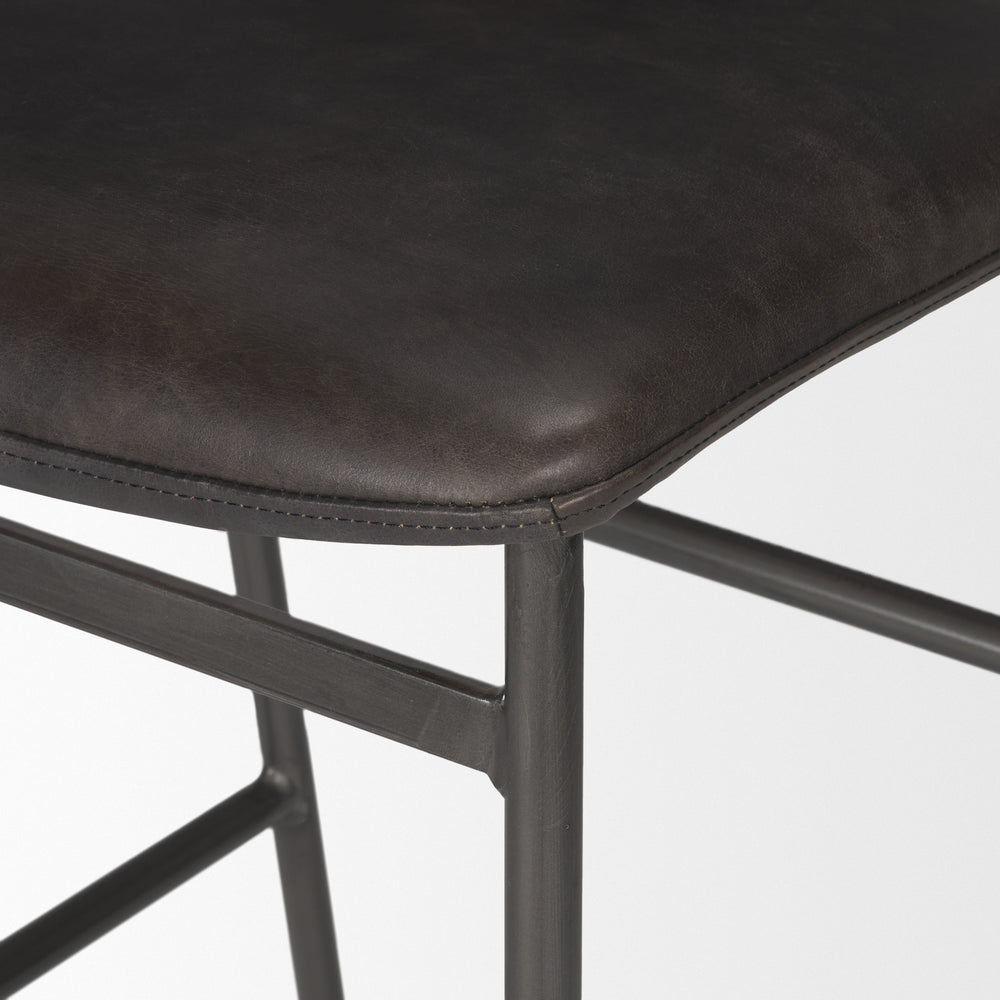 Tabouret de bar/comptoir en cuir Kavalan