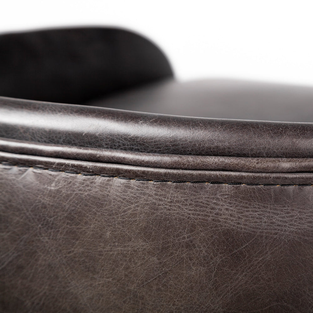 Hollyfield Leather Seat Stool