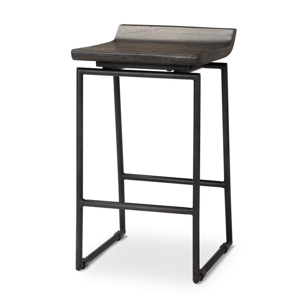 Givens Wood Seat Stool