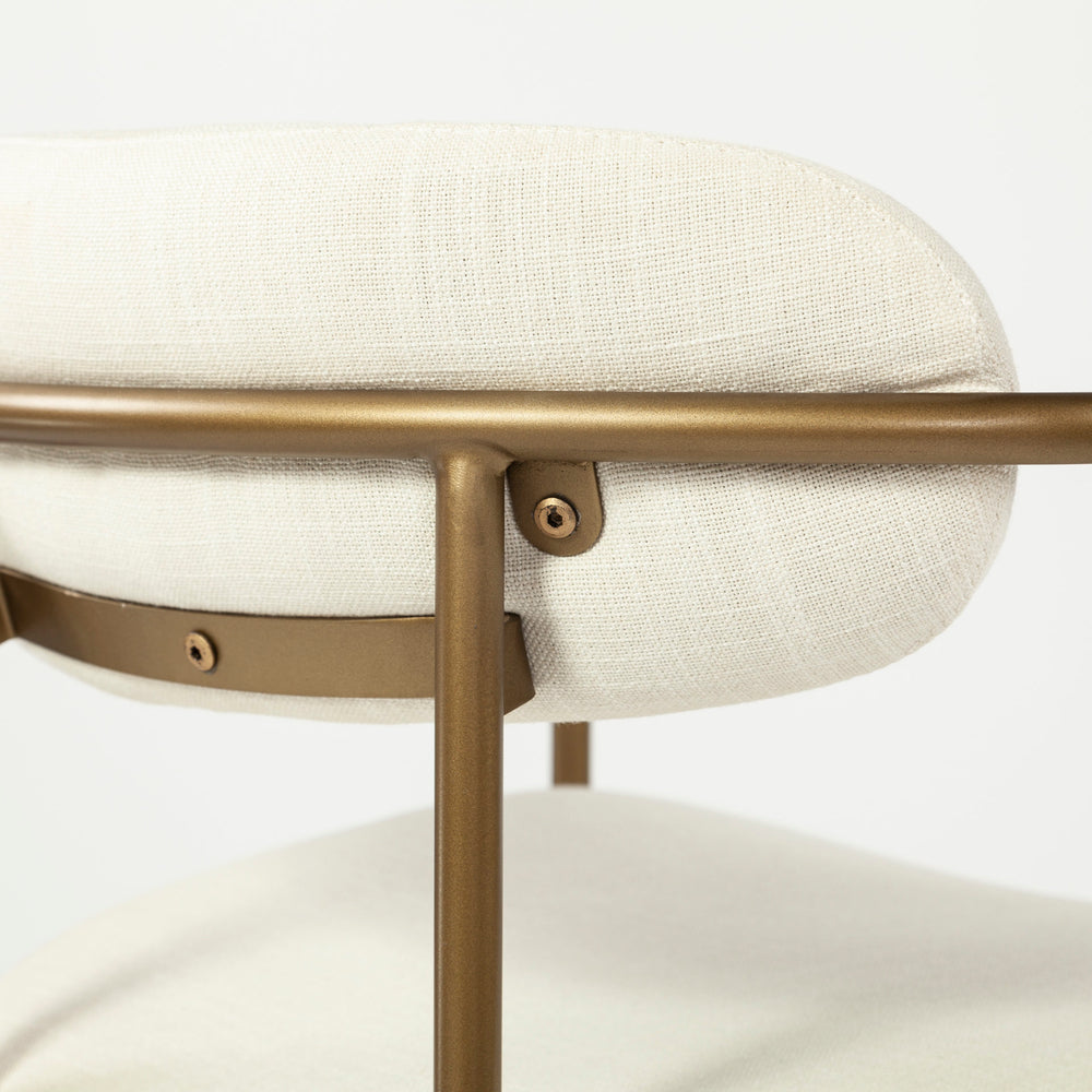 Fauteuil de salle à manger en tissu Parker