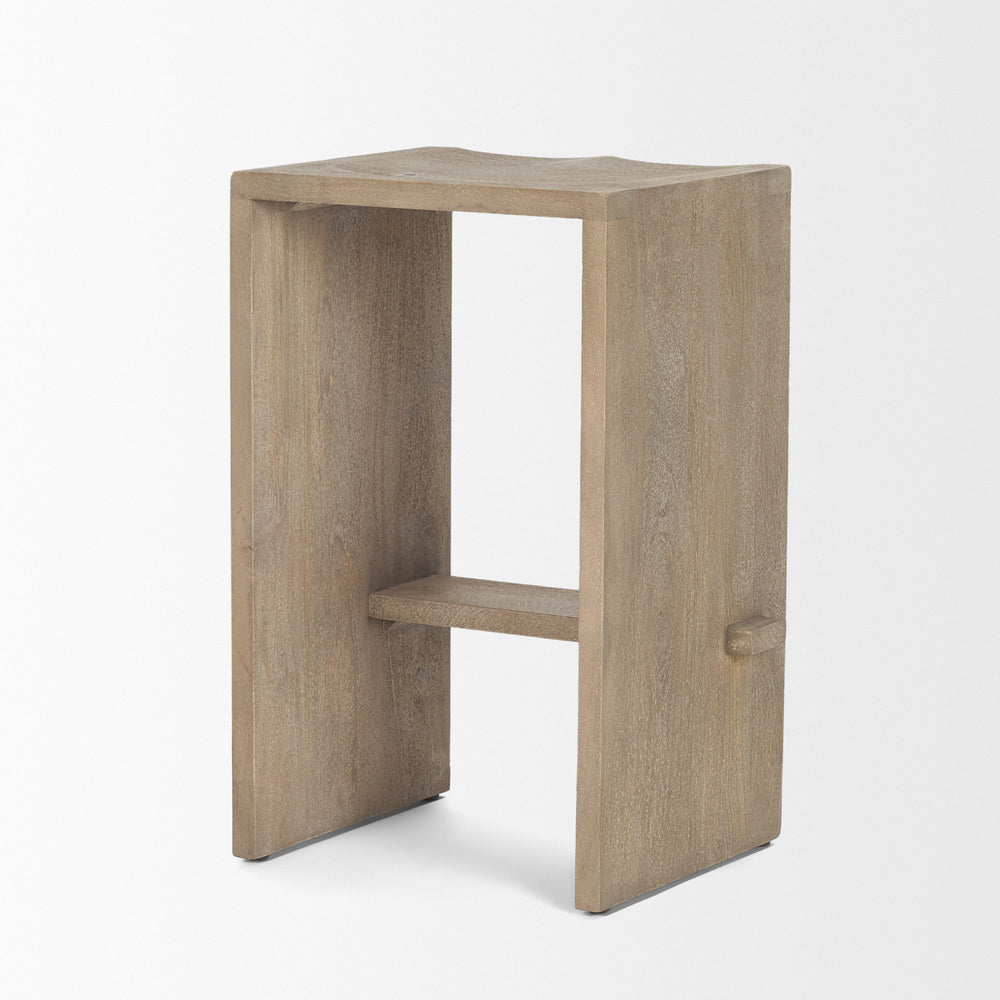 Aida Wood Seat Stool
