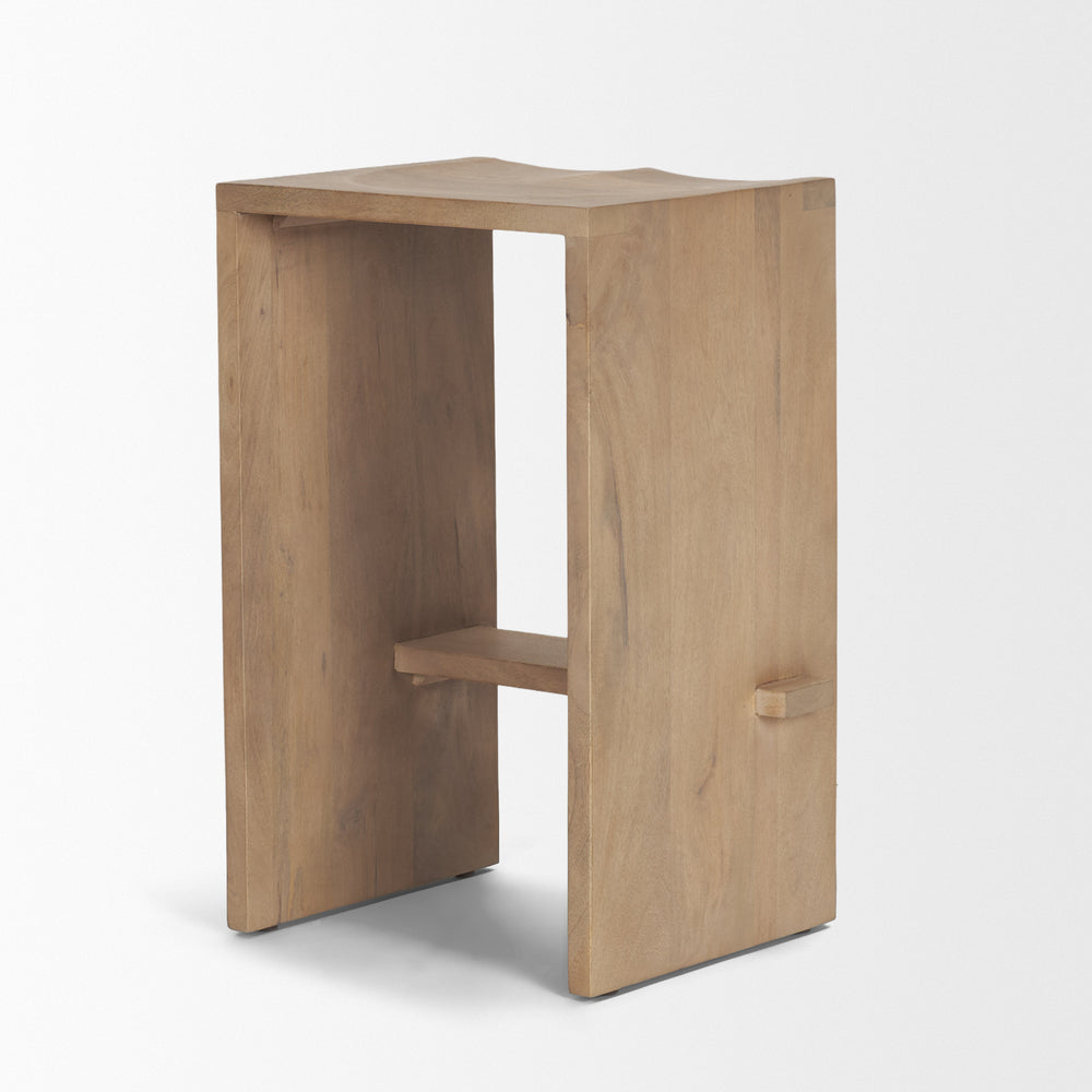 Aida Wood Seat Stool