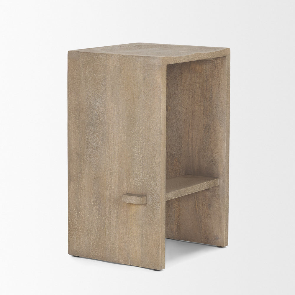 Aida Wood Seat Stool