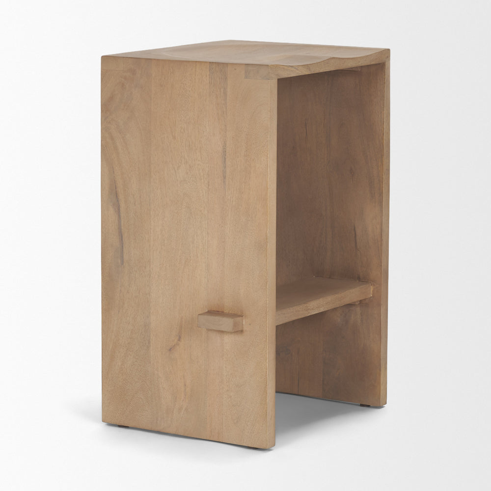 Aida Wood Seat Stool