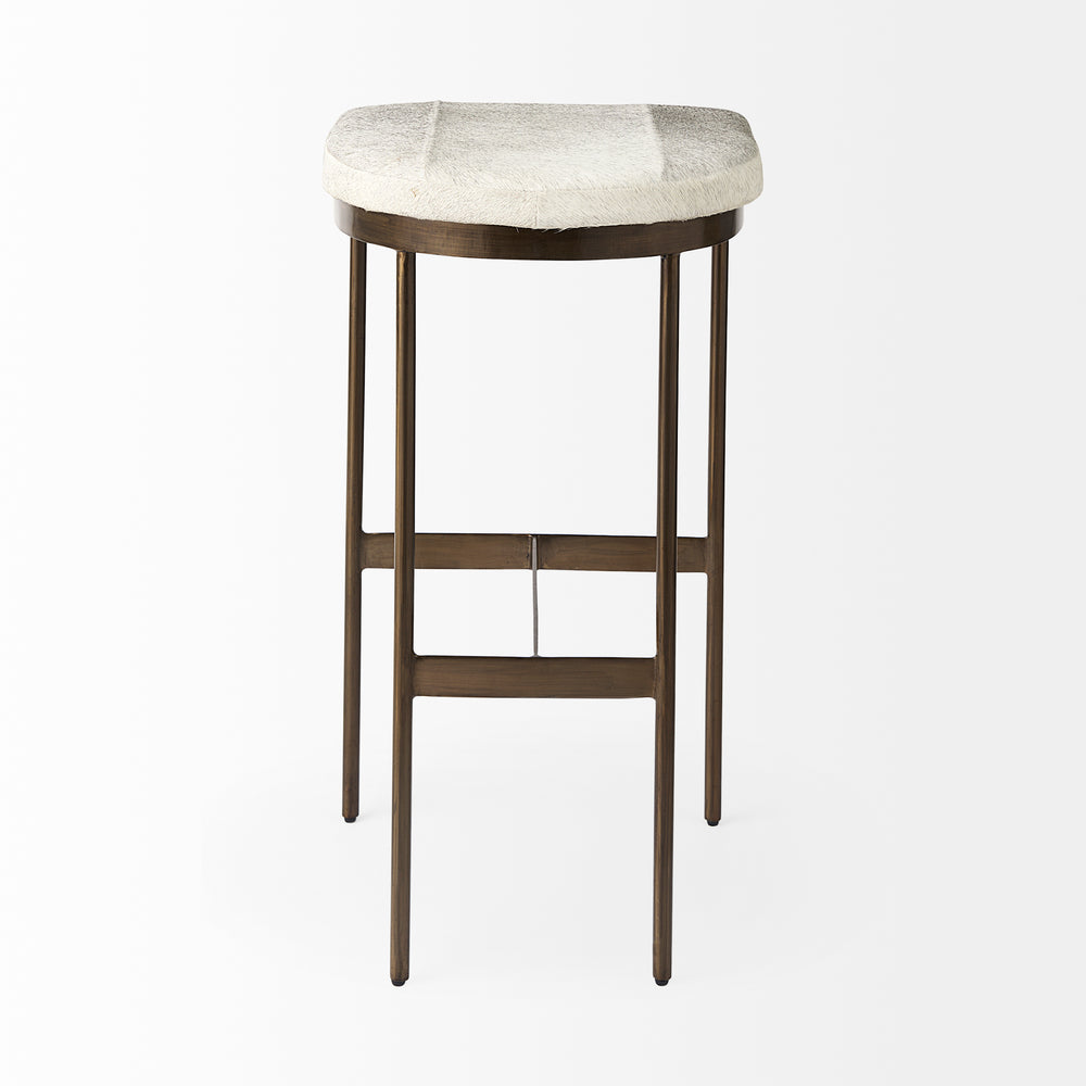 Tabouret de siège en peau de vache Millie