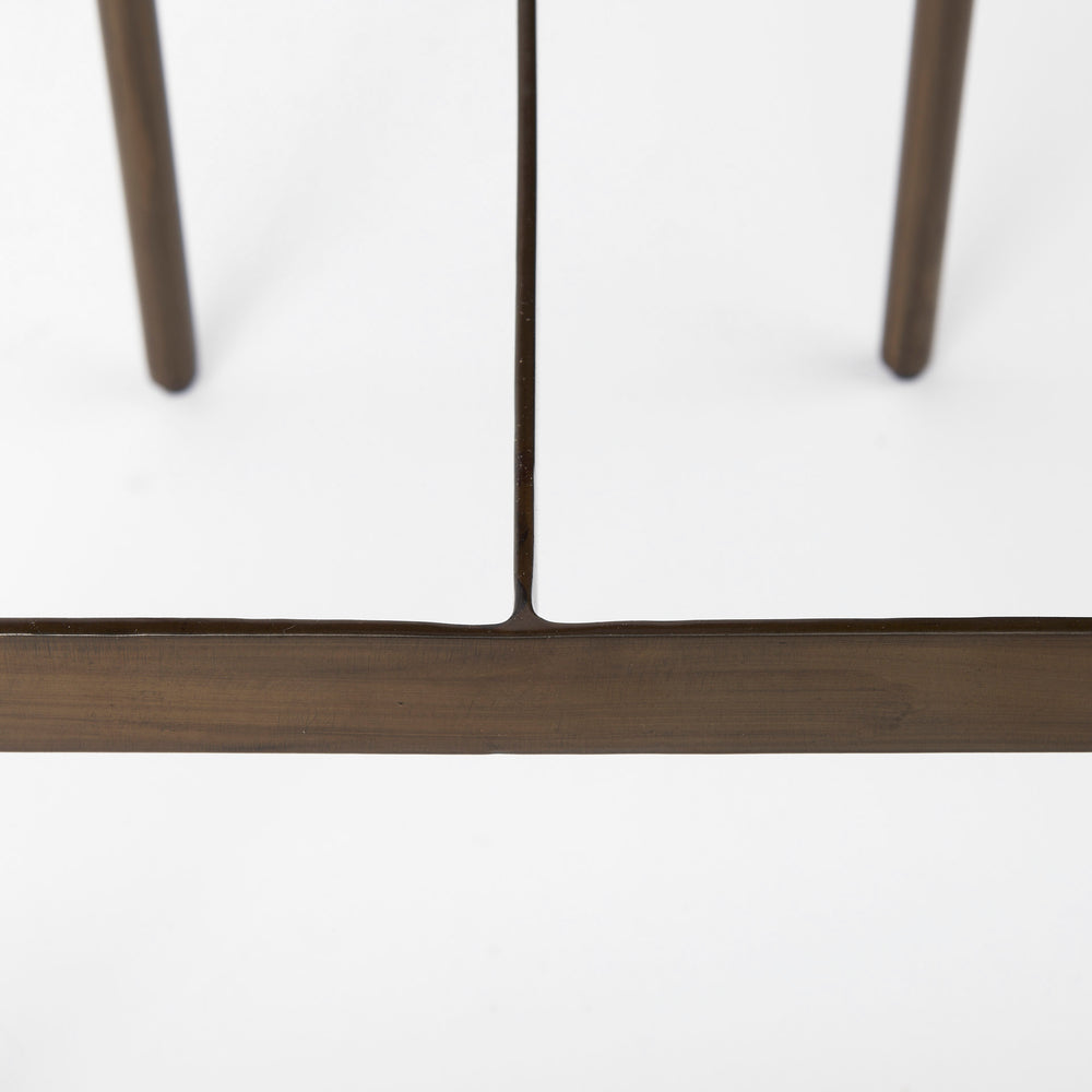Tabouret de siège en peau de vache Millie