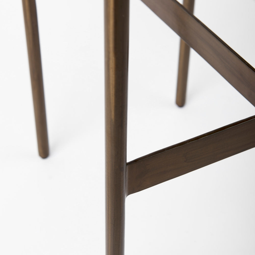 Tabouret de siège en peau de vache Millie