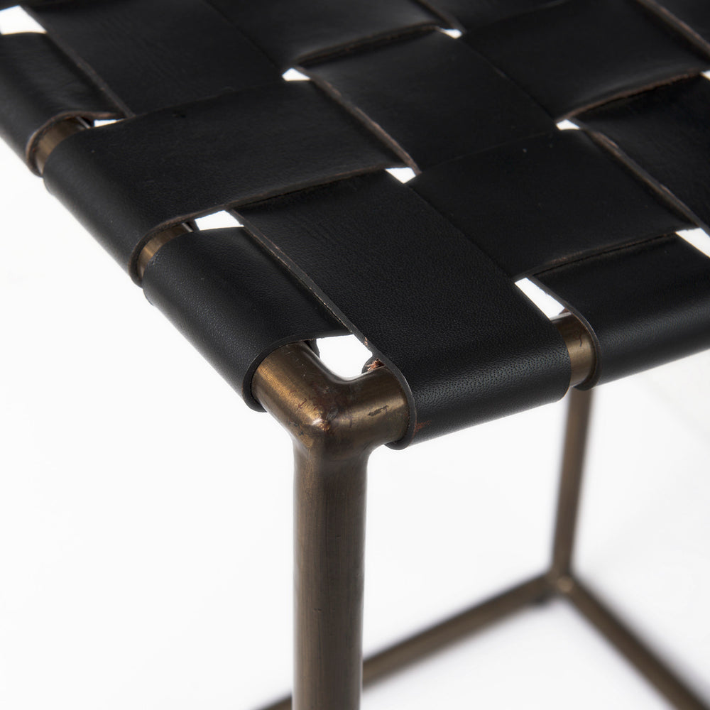 Tabouret Clarissa en cuir