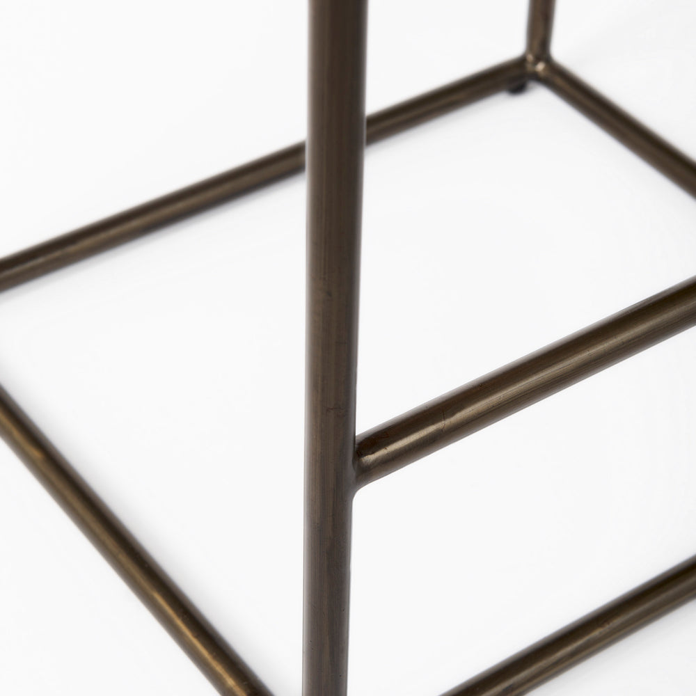 Tabouret Clarissa en cuir