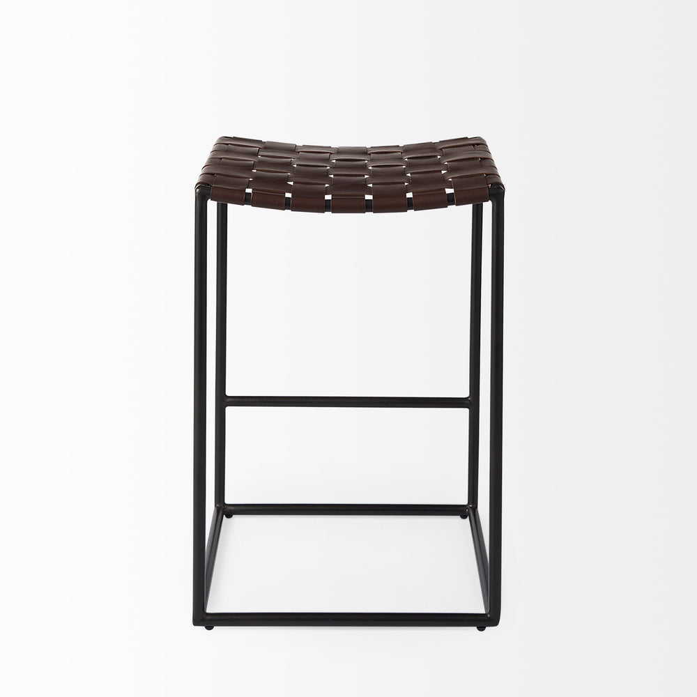 Tabouret Clarissa en cuir