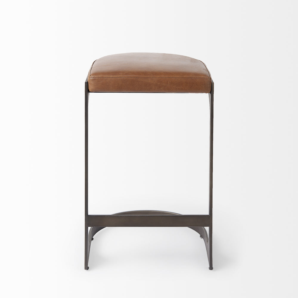 Tabouret de bar Tyson en cuir
