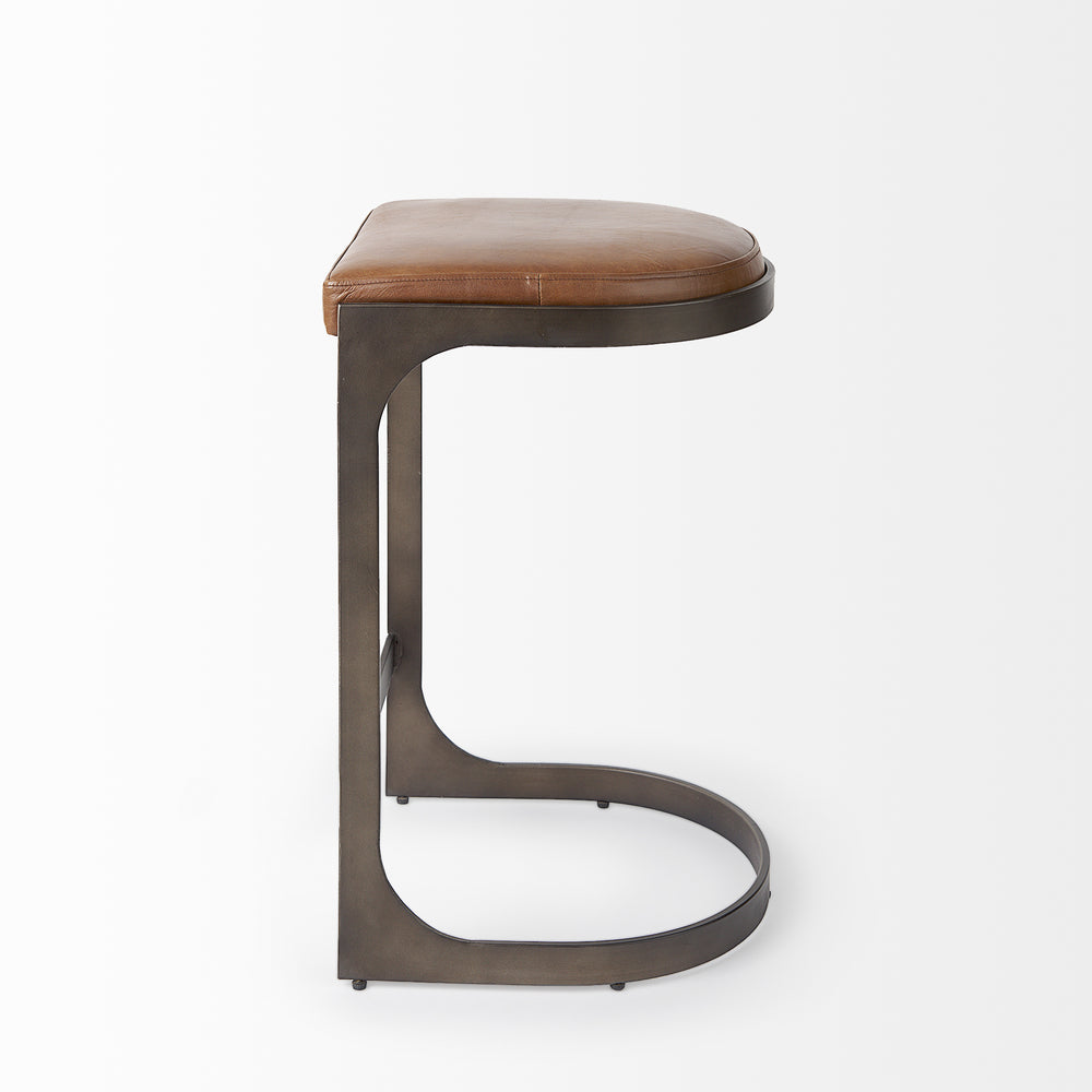 Tabouret de bar Tyson en cuir