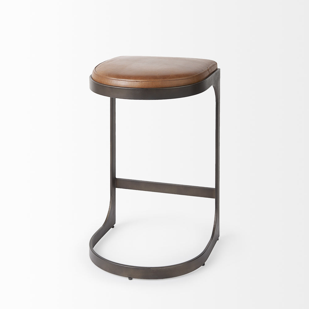 Tabouret de bar Tyson en cuir