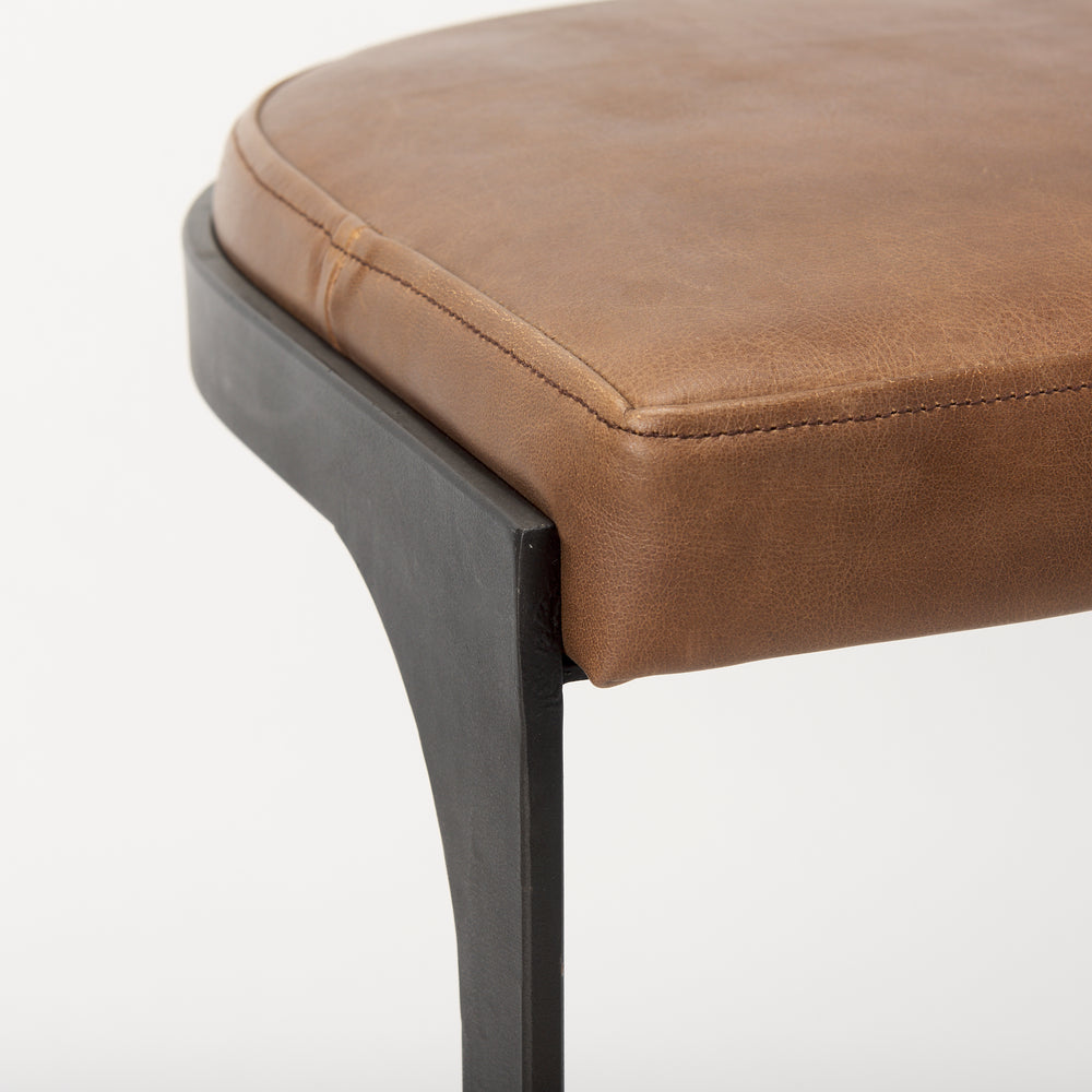 Tabouret de bar Tyson en cuir