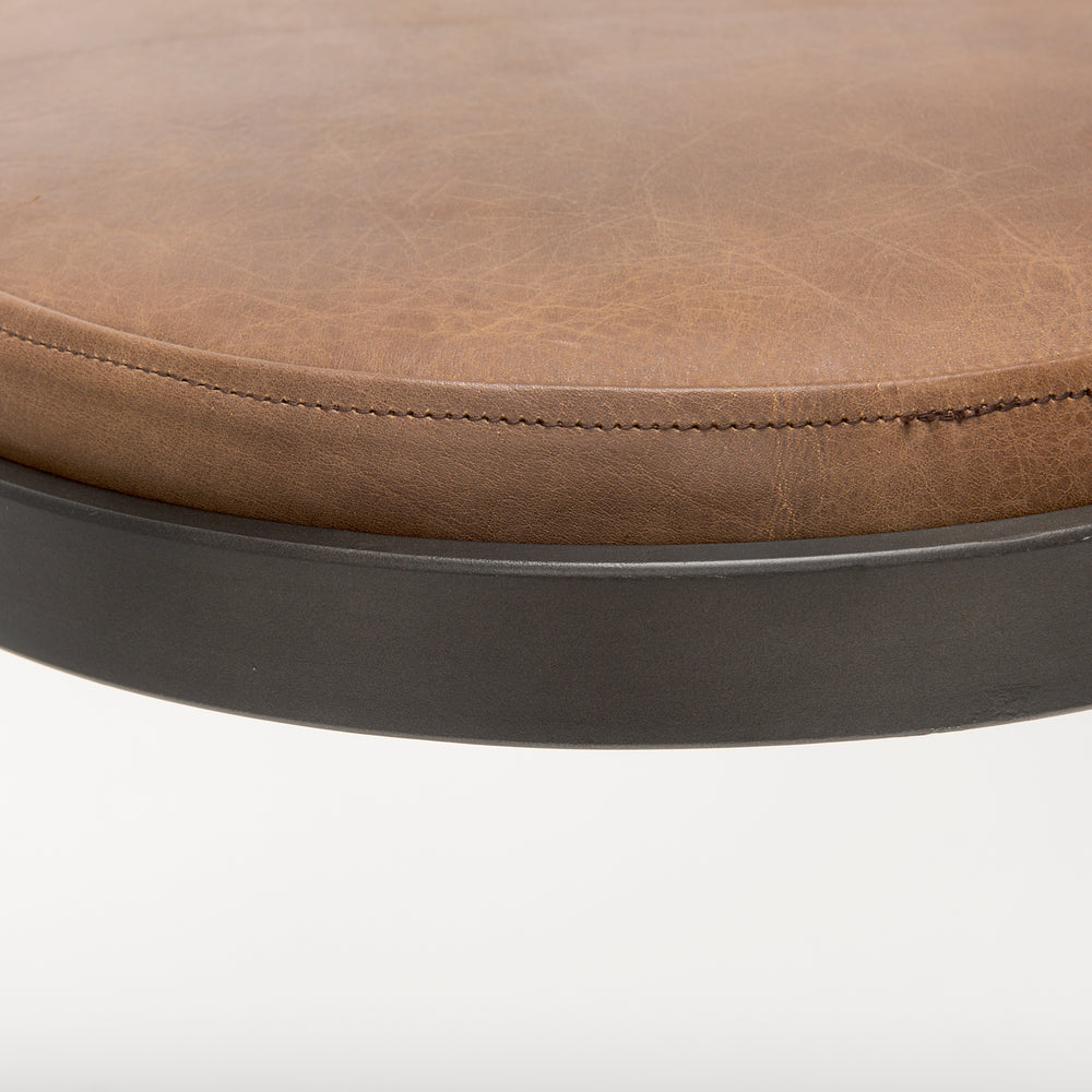 Tabouret de bar Tyson en cuir