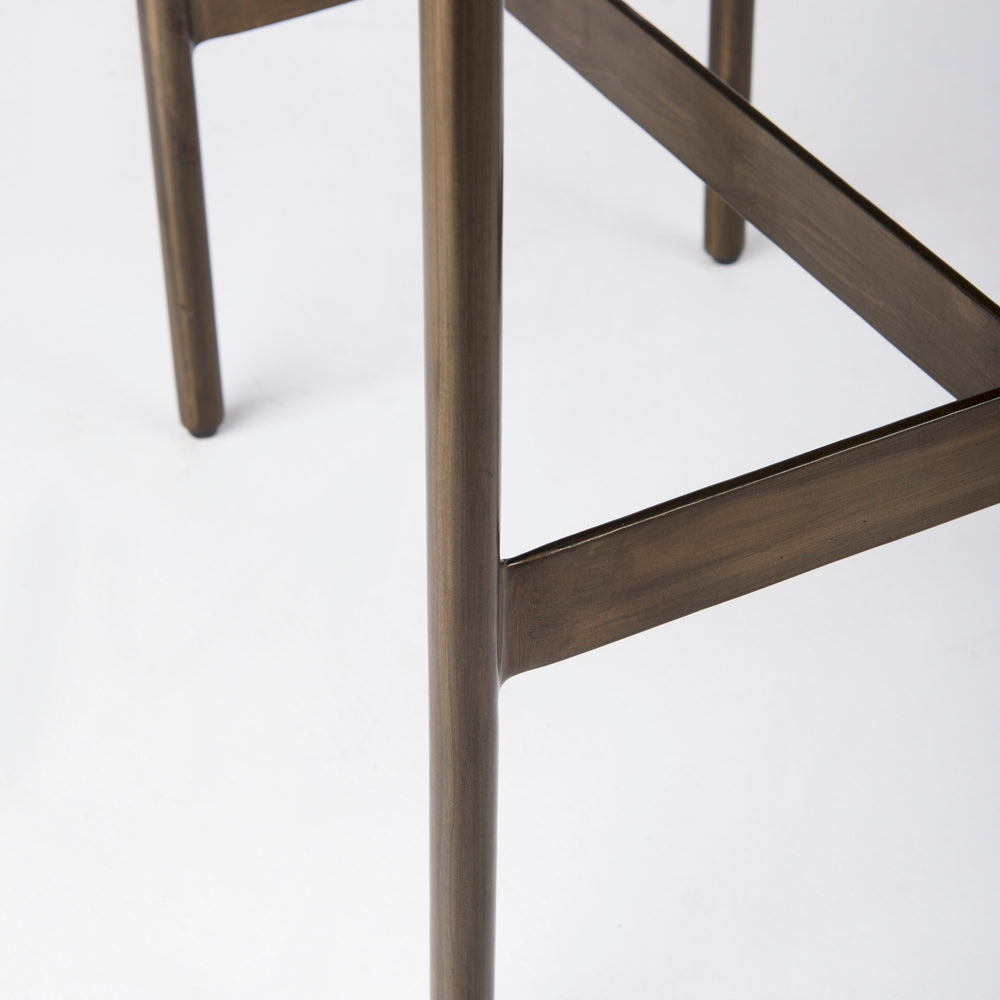 Tabouret de siège en peau de vache Millie