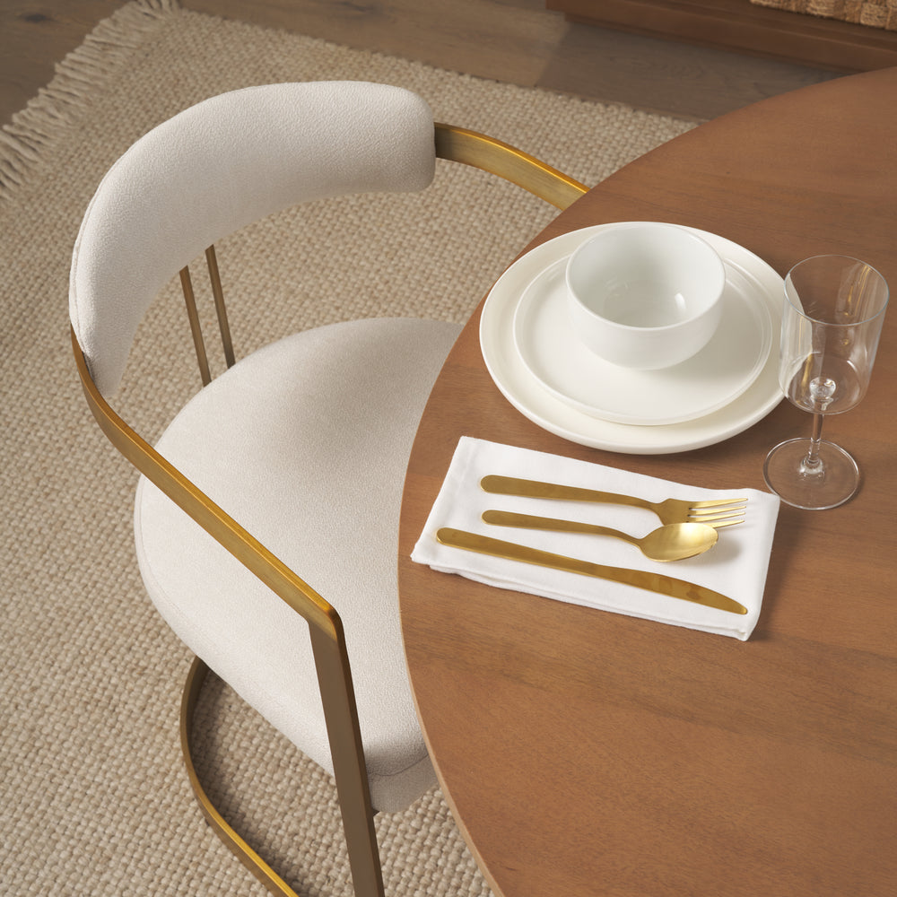 Fauteuil de salle à manger en tissu Hollyfield