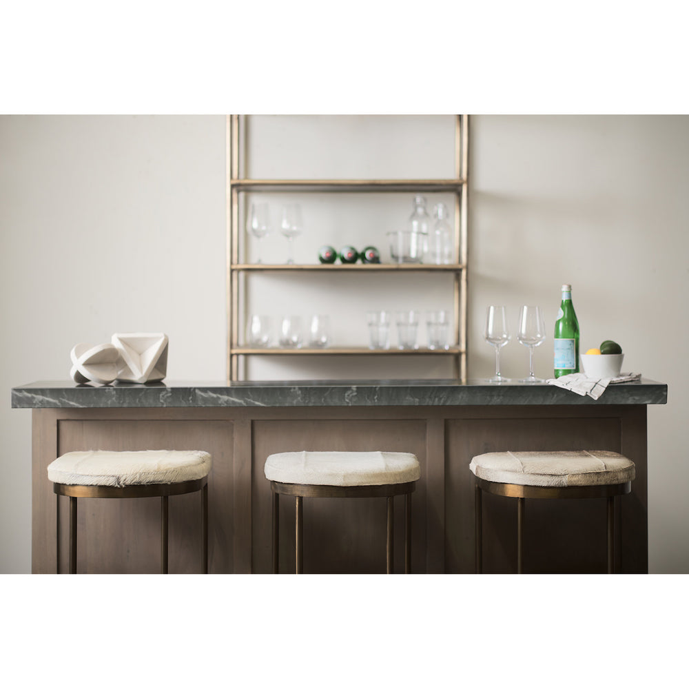 Tabouret de siège en peau de vache Millie