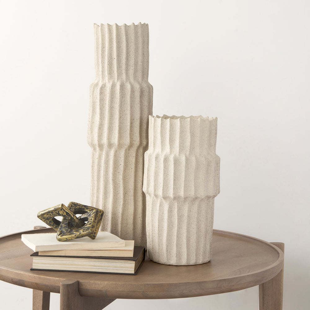 Vase en crème Cardon