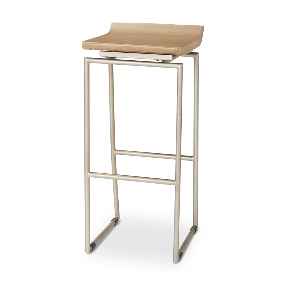 Givens Wood Seat Stool