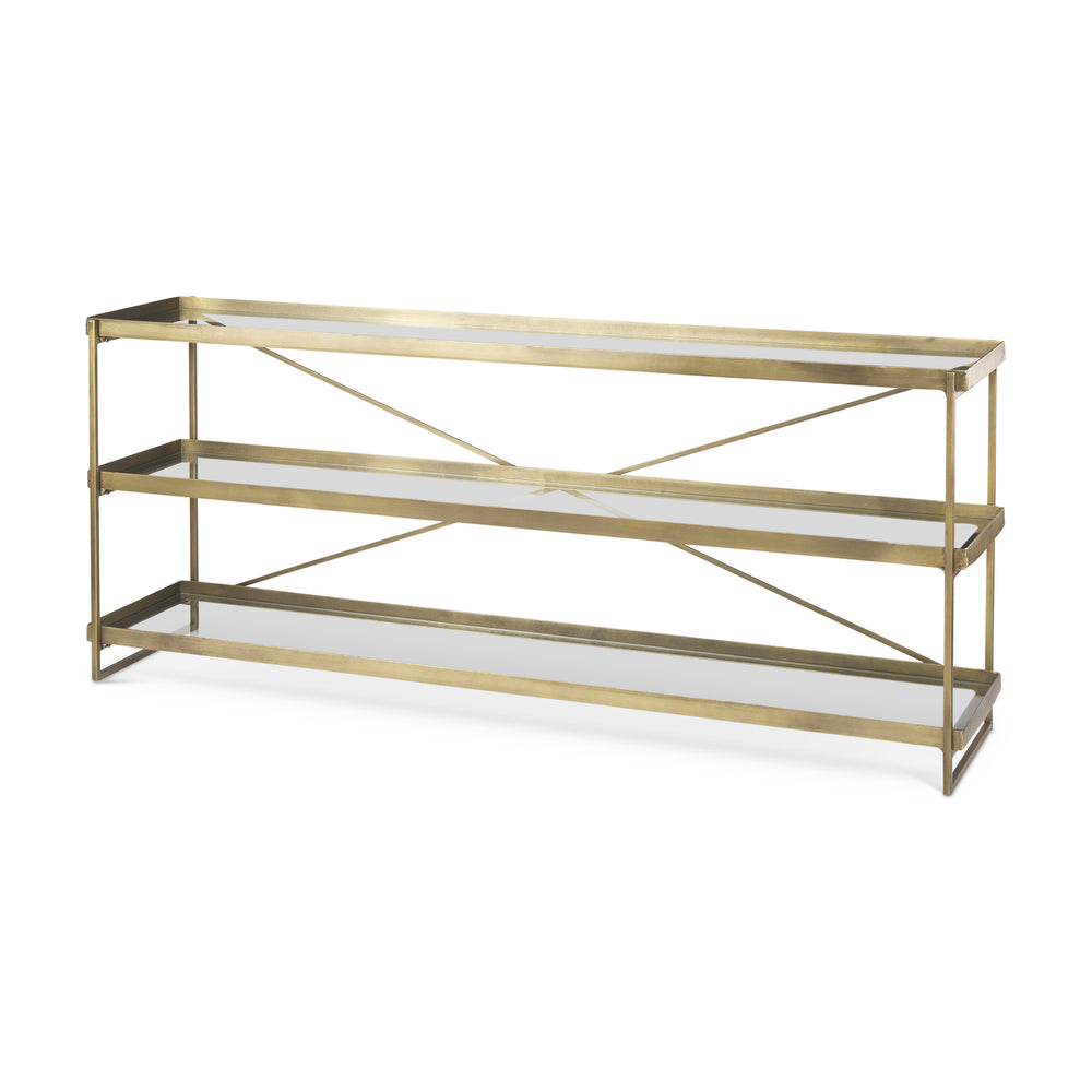 Trey Glass Console Table