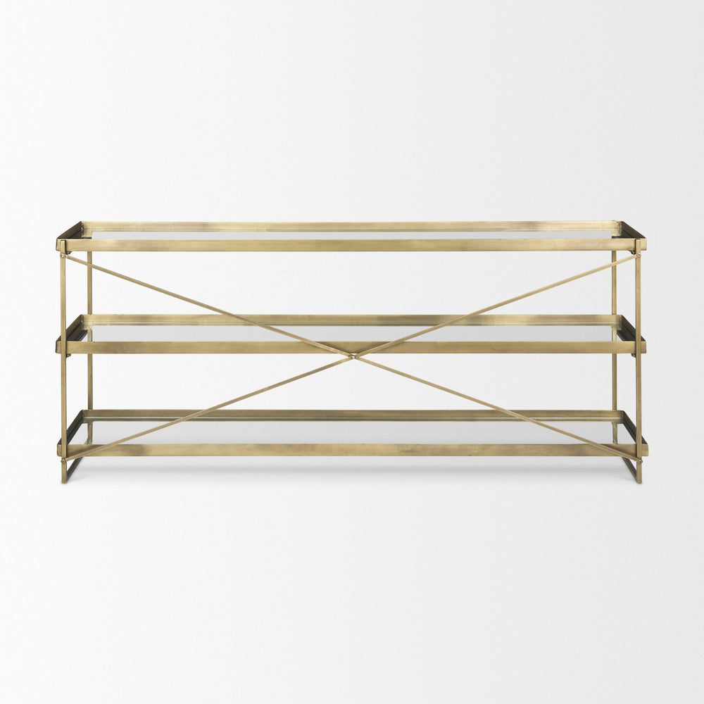 Trey Glass Console Table