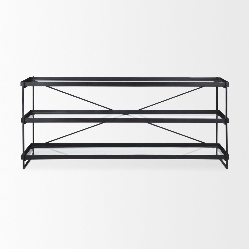Trey Glass Console Table
