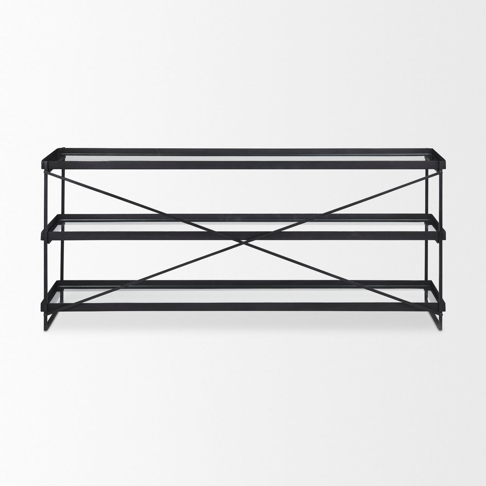 Trey Glass Console Table