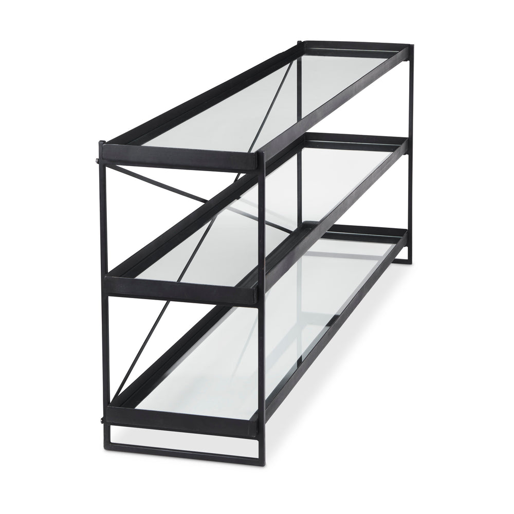 Trey Glass Console Table