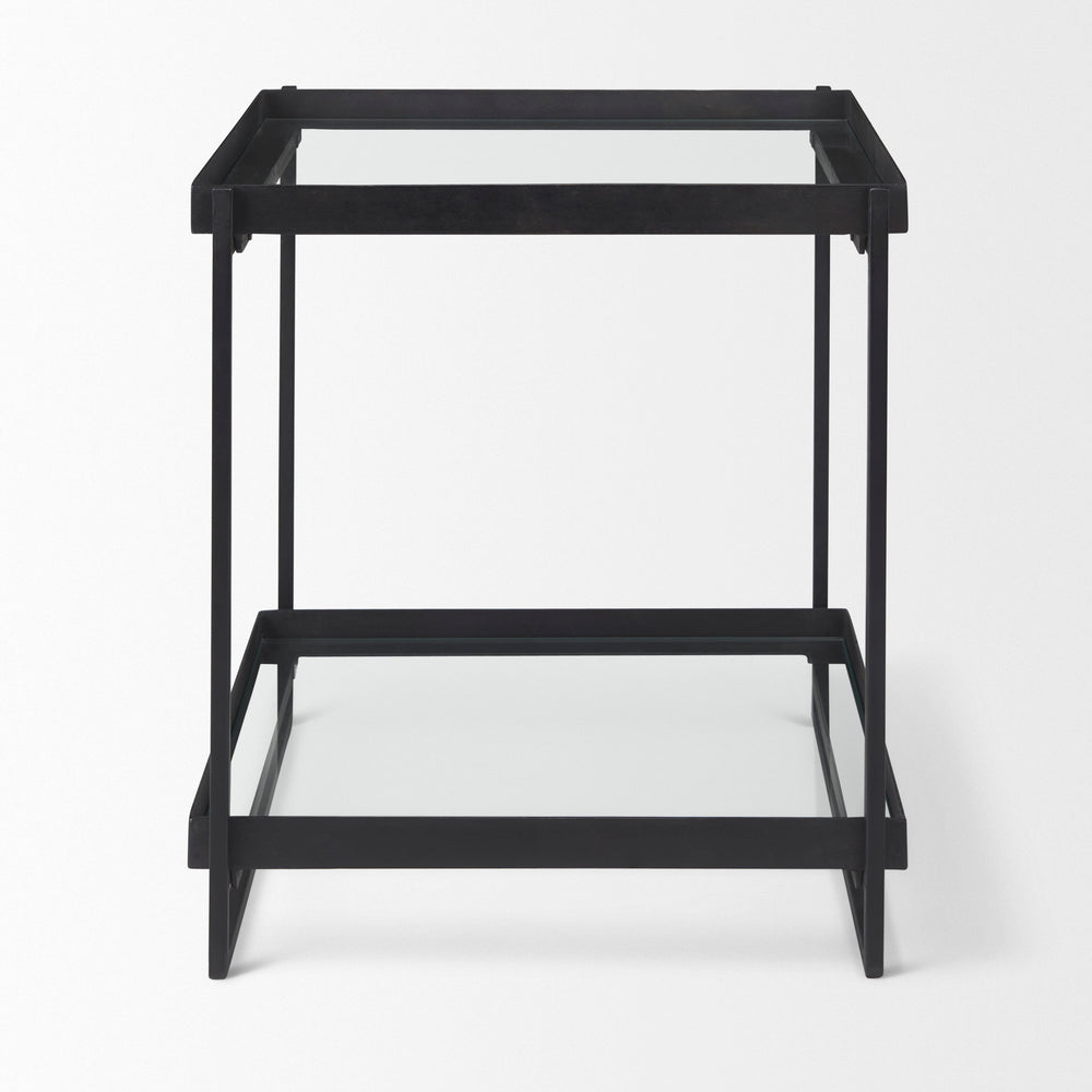 Trey Glass Accent Table
