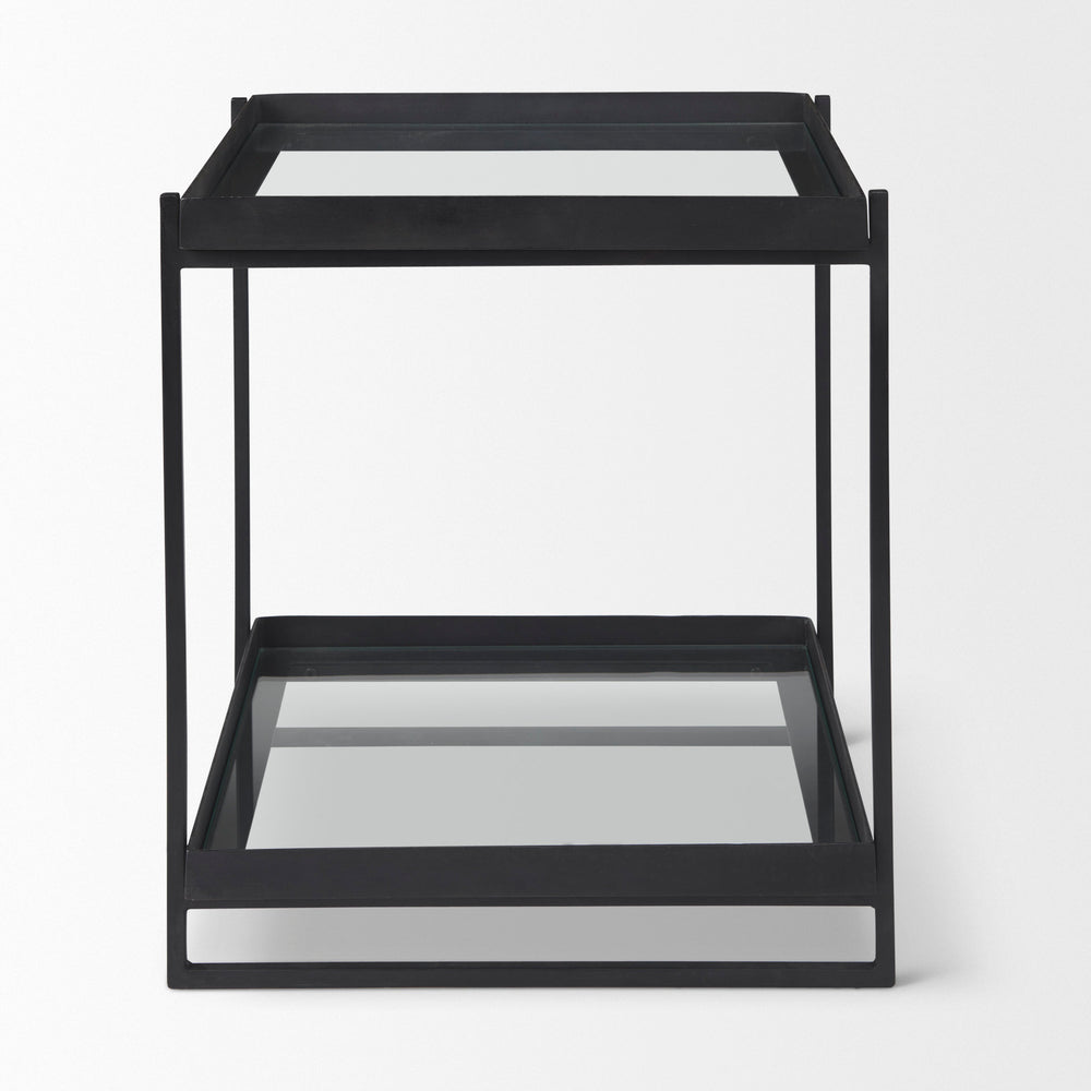 Trey Glass Accent Table