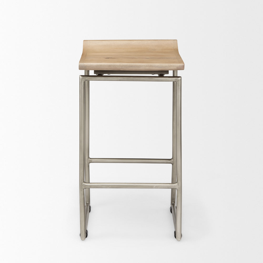 Givens Wood Seat Stool