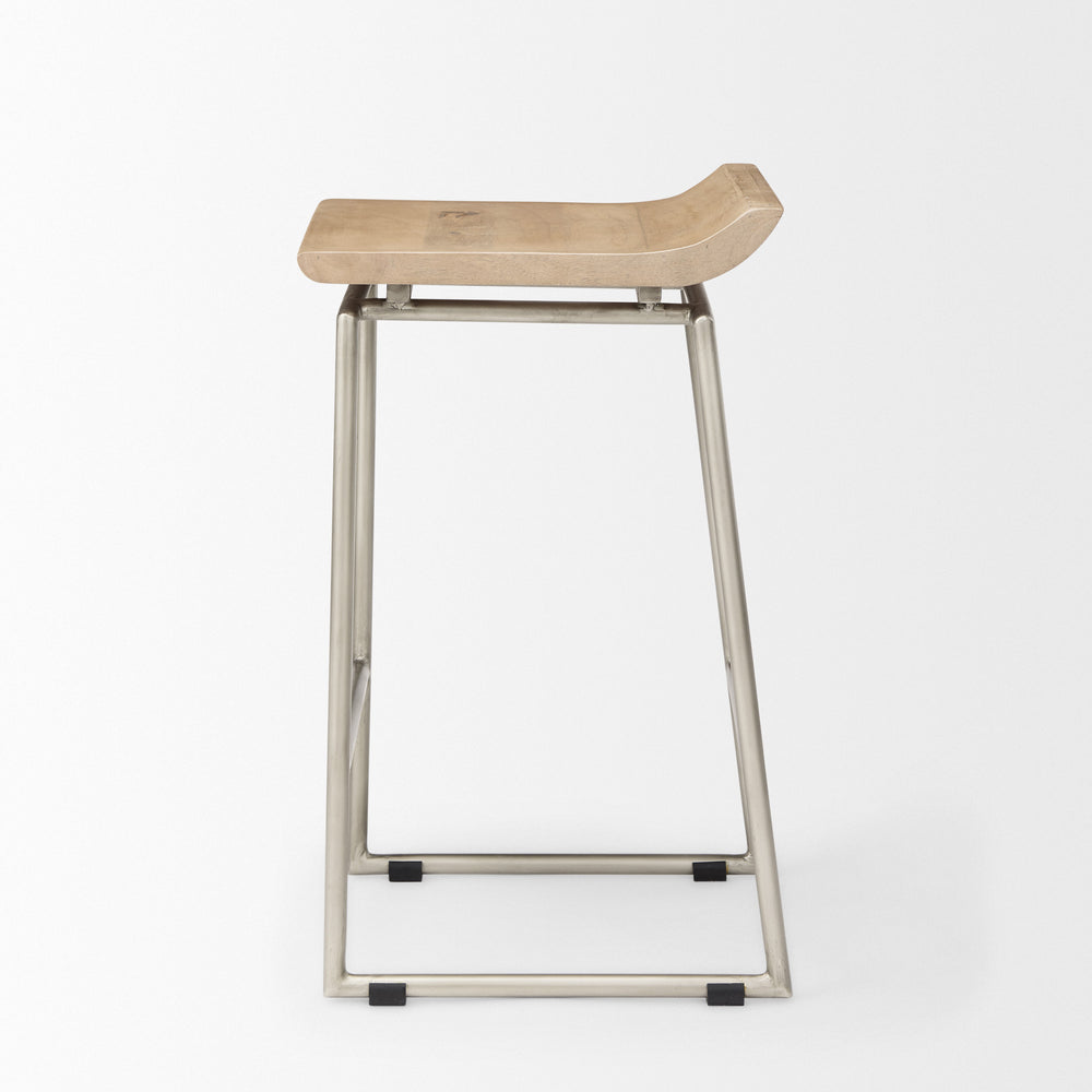 Givens Wood Seat Stool