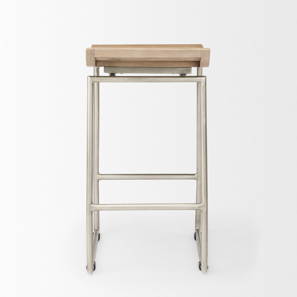 Givens Wood Seat Stool
