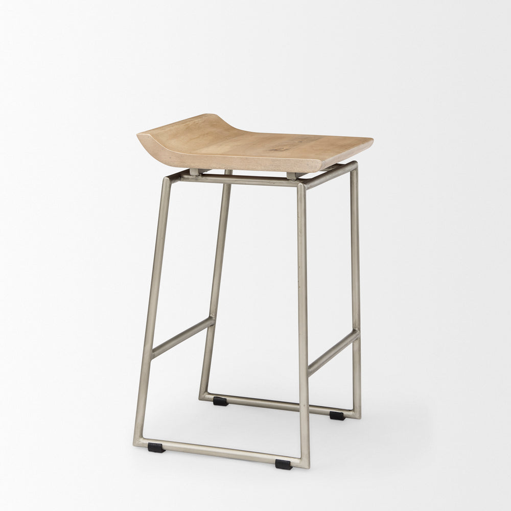 Givens Wood Seat Stool