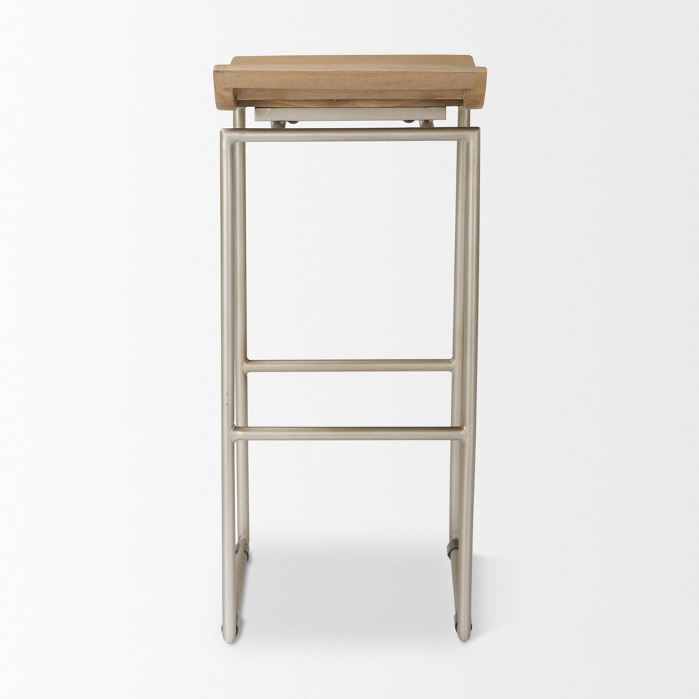 Givens Wood Seat Stool