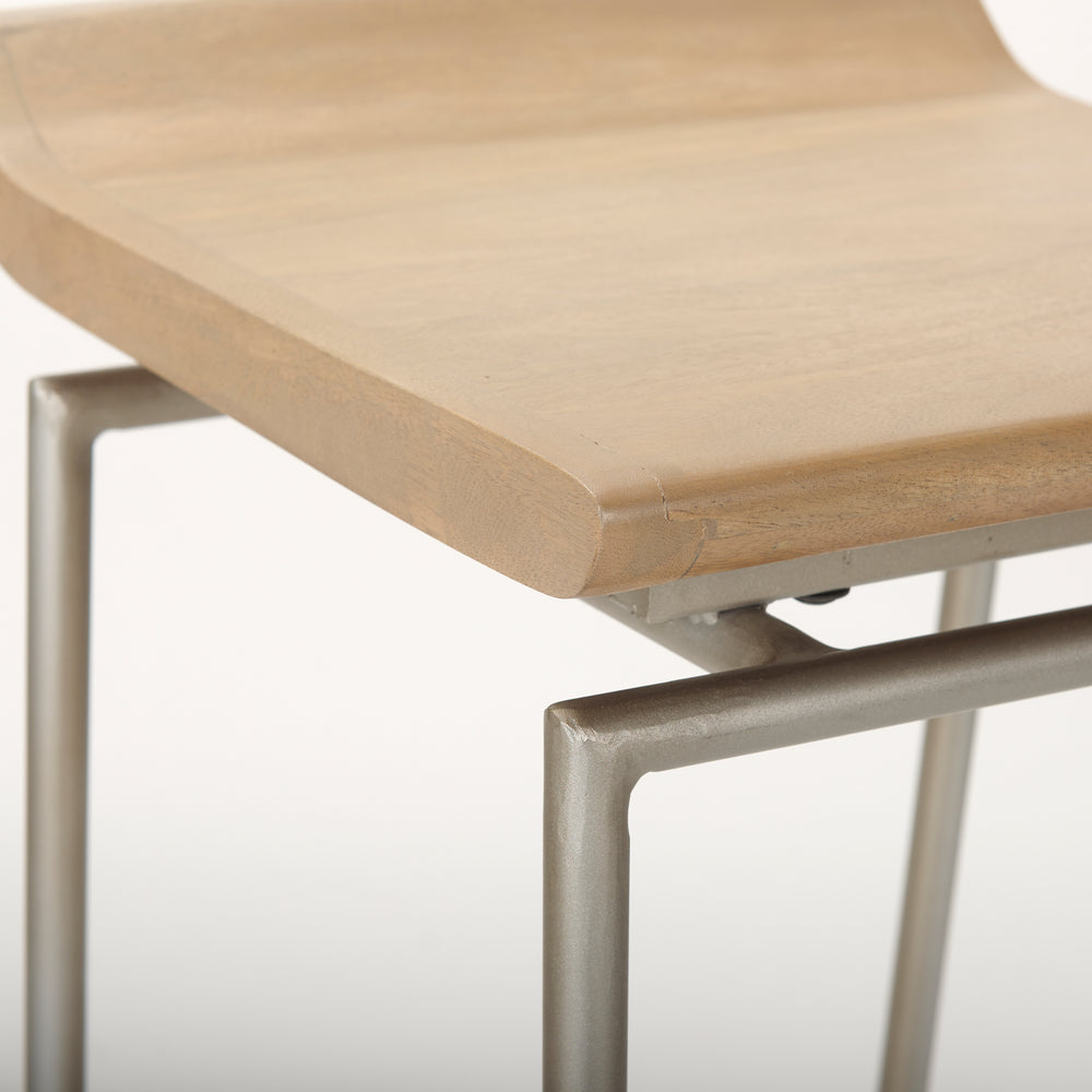 Givens Wood Seat Stool