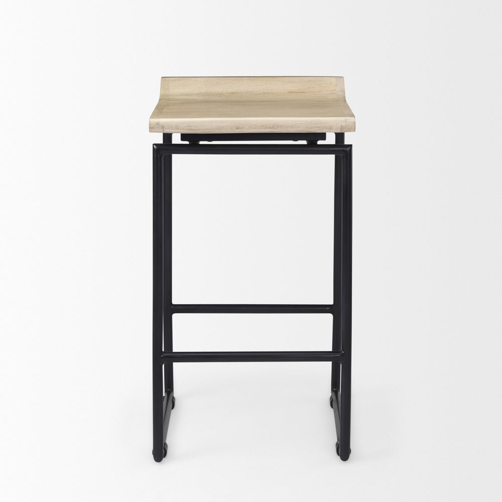 Givens Wood Seat Stool