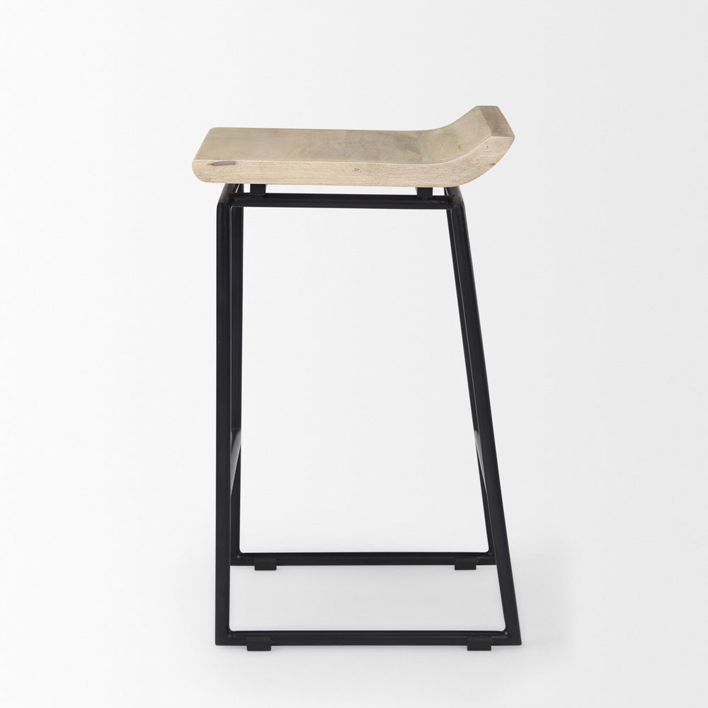 Givens Wood Seat Stool