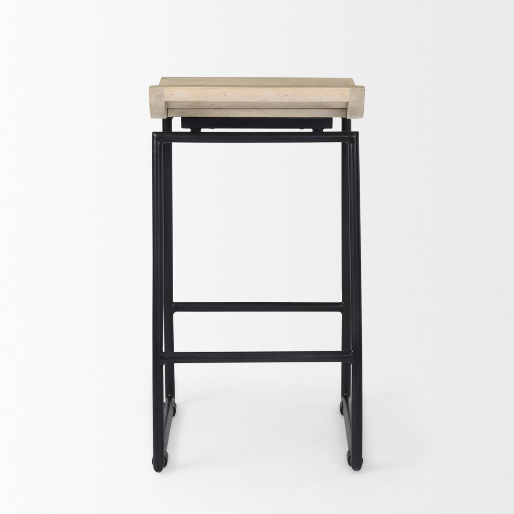 Givens Wood Seat Stool