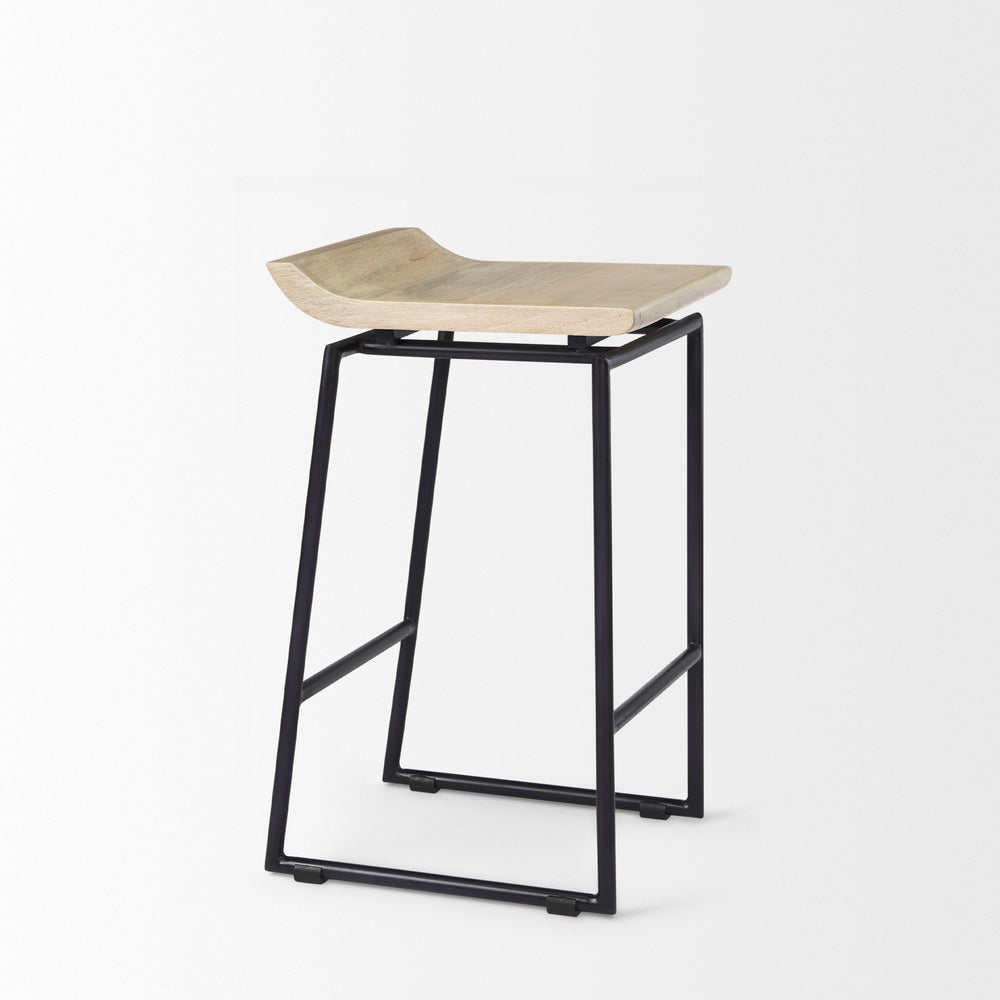 Givens Wood Seat Stool