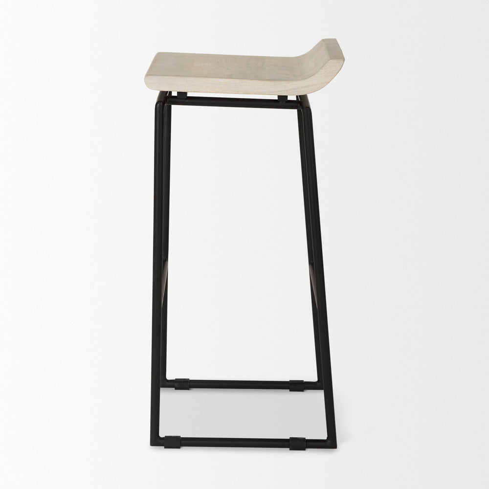 Givens Wood Seat Stool