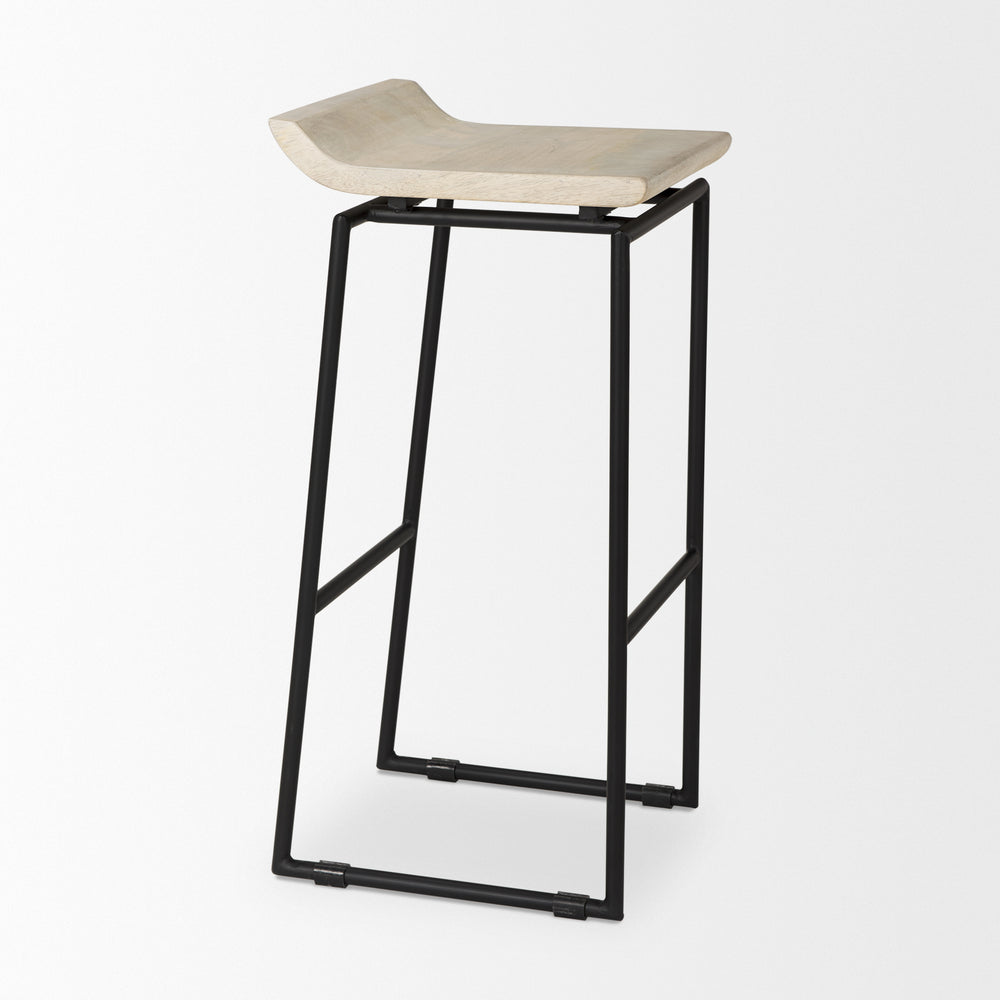 Givens Wood Seat Stool