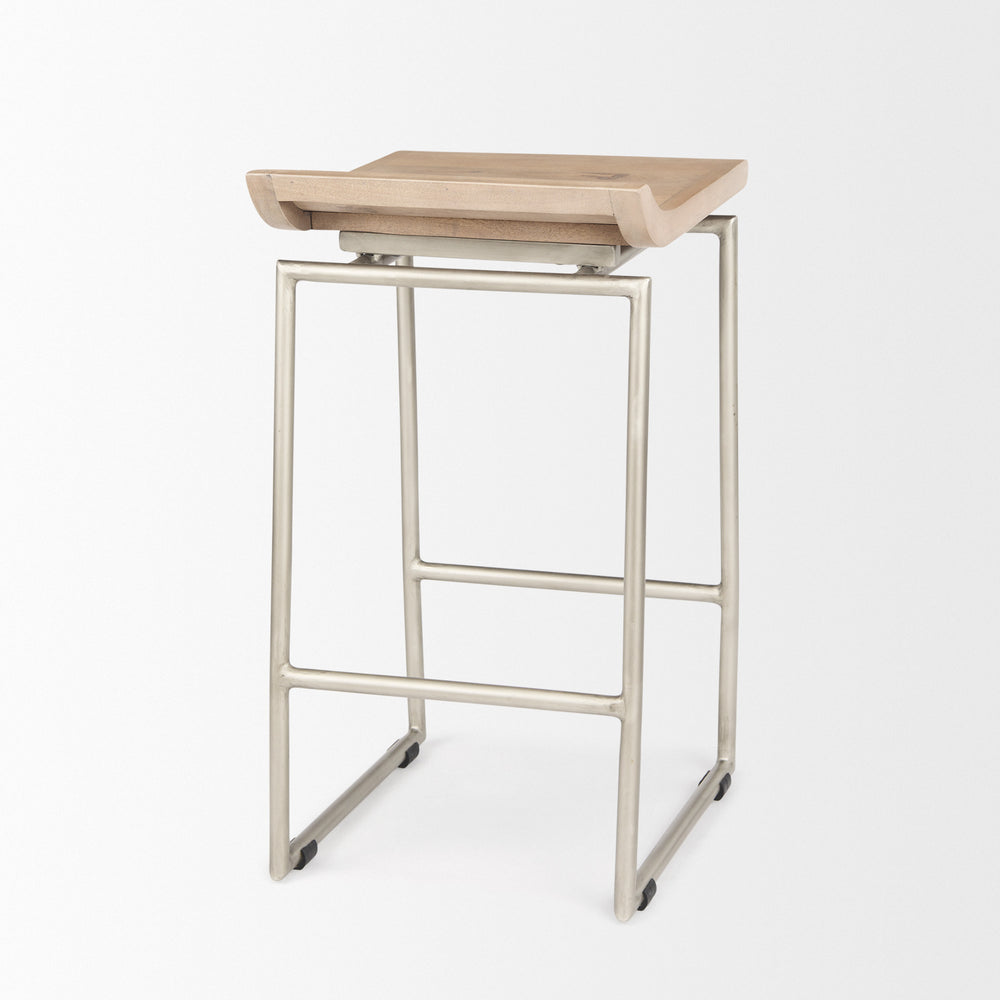 Givens Wood Seat Stool