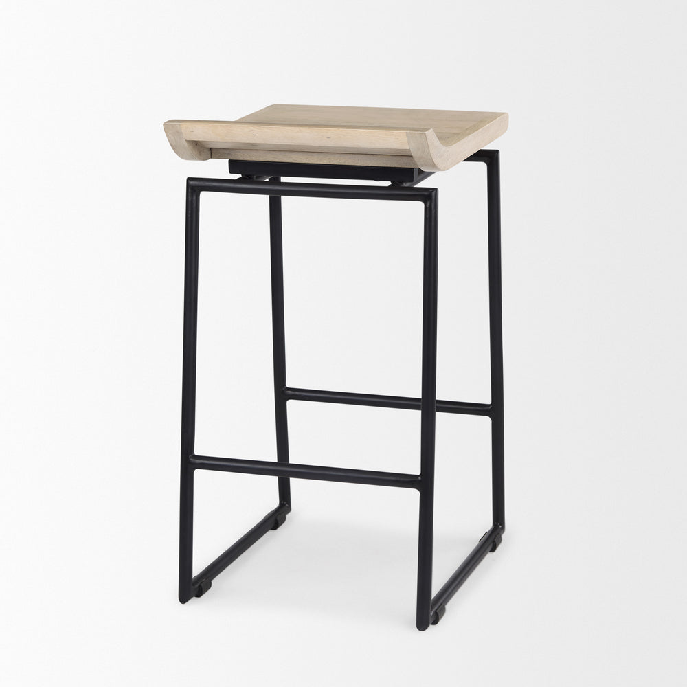 Givens Wood Seat Stool